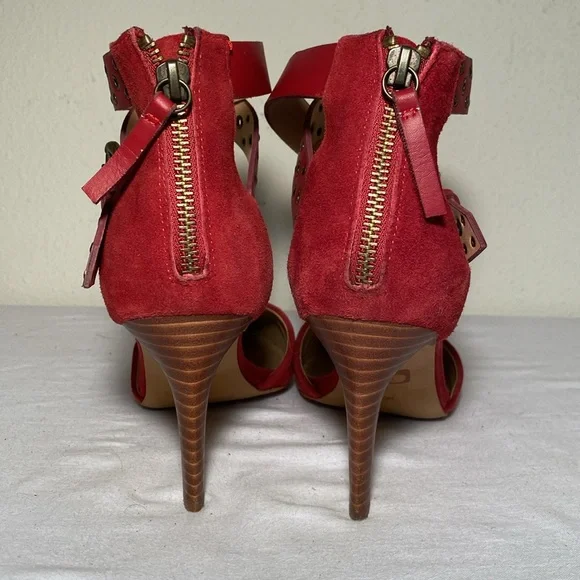 Joe’s Jeans Betty, 3 inch Stilletto Pumps, Red, size 8.5 - Picture 4 of 6